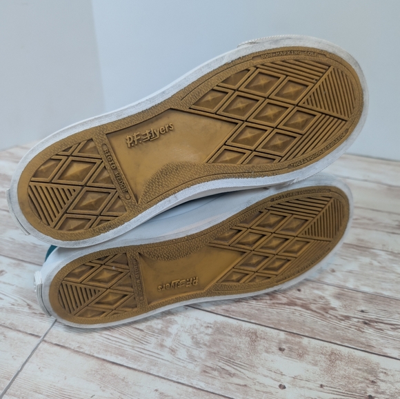 PF Flyers Posture Foundation Green Yellow White High Tops Women's 6.5 - Picture 9 of 15